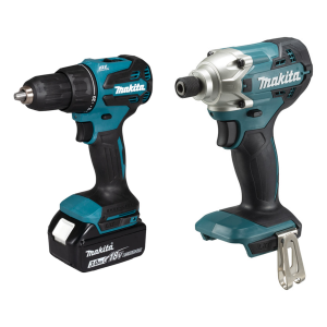 Makita 18V LXT Brushless Combi Drill, Impact Driver & Worklight