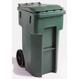 Bin - 96 Gallon with Wheels - Granite Green - Roto