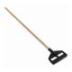 Rubbermaid Side Gate Wet Mop Handle Black Plastic Head, H/D Bamboo Handle