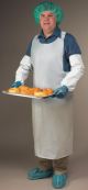 West Chester White Disposable Apron - Plastic 1 mil (100/bx)