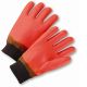 West Chester Brown Knit Wrist Orange PVC Cold Storage Glove