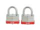 Do it Warded Steel Keyed Padlock 38mm 2pk