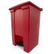 Rubbermaid Step On Bin Container 12 Gallon - Red