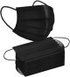 Black Disposable Face Masks Soft Breathable Elastic Ear Loop Face Masks 50pcs