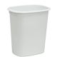 White Waste Basket 24 qt - United Solutions