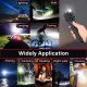 Rechargeable Tactical Flashlight LED 3500 Lumen Zoomable, Waterproof XHP50