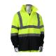 PIP R3 Ripstop Black Bottom Rain Jacket w/Zipper Hi-Vis Yellow - Small/Medium