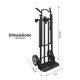 Cosco Convertible Hand Truck 800 lbs Black
