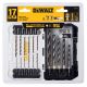 Dewalt 17pc Black and Gold Hex Shank Drill Bit Set