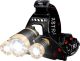 LED Headlamp Rechargeable, XSTRAP Zoomable 6000 Lumen 4 Modes