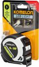 Komelon LED Light Tape Measure, White/Black - 8M/26'
