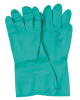 Green Nitrile Flock Lined Gloves 15mil - XL