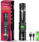 RECHOO Flashlight USB Rechargeable Double Switch S3000L LED Tactical 5 Modes