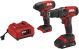 Skil 20V 2-Tool Combo Drill Driver & Impact Driver w/2Ah Battery & Charger