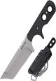 Cold Steel Mini Tac Series Fixed Blade Knife with Sheath, Mini Tac Tanto