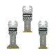Arrow Titanium Metal/Wood Oscillating Tool Saw Blade Variety Pack 3-Pk