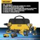 DEWALT 20V MAX XR Cordless 4-Tool Combo Kit (Drill/Impact/Recip/Light)