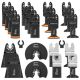 AMZWEI 24 Pcs Metal Wood Oscillating Multitool Quick Release Saw Blades