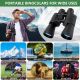 HANKLENSS Binoculars 20x50 - Professional High Magnification HD Compact BAK-4