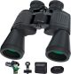 YUANZIMOO 20x50 HD Binoculars for Adults W/P w/Upgraded Phone Adapter Black