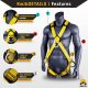 KwikSafety MONSOON Safety Harness 4 Heavy Duty D-Rings ANSI Tested OSHA Complian