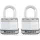 Master 1-3/4in (44mm) Wide Magnum Laminated Steel Padlock Keyed Alike 2 Pack
