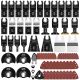 Vtopmart 114pc Wood Quick Release Oscillating Saw Blade Set