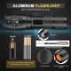 MVIOCS LED Flashlight 5 Modes Waterproof Zoomable (3 AAA Batteries)