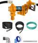 Handor 12V 25 GPM Fuel Transfer Pump w/Discharge Hose & Manual Nozzle Yellow