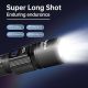 TrixHub Rechargeable Flashligh 5 Modes Zoomable with LCD Digital Display