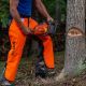 Notch Hi-vis Safety Orange Apron Style Chainsaw Chaps, Type A Frontal Protection