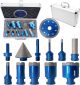 Diamond Core Hole Saw Kit 12pc 5/8