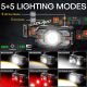 Rechargeable Headlamp 2000 Lumen Super Bright LED w/Red Light Waterproof Lightwe
