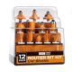 Iron Forge Tools Router Bit Set 1/4