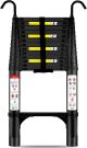 Wolec 16.5' Telescoping Ladder w/Stabilizers, Adjustable w/Hooks & Wheels 330lbs