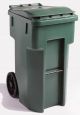 Bin - 96 Gallon with Wheels - Granite Green - Roto
