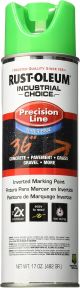 Rust-Oleum IC Fluorescent Green Water-Based  Precision Line Marking Paint 17oz