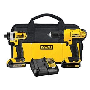 DEWALT 20 Volt Max Lithium Ion Compact Drill & Impact Driver 2-Tool Combo Kit