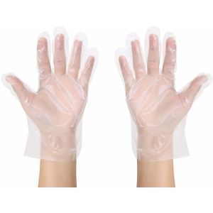 Clear Poly Food Gloves - Large (500pcs)