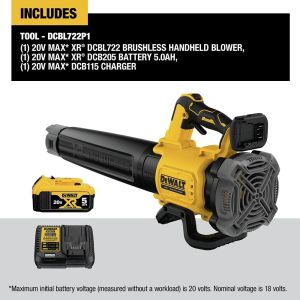 Dewalt MAX XR 90 MPH 20V 5.0 Ah Brushless Handheld Blower