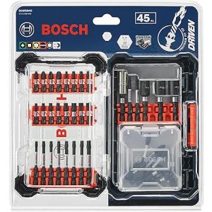 Bosch 45pc Driven Impact Tough Screwdriving Assorted Set w/Incl Storage