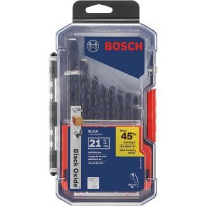 Bosch 21pc Black Oxide Metal Drill Bits