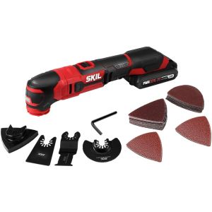 Skil 20V Oscillating Tool Kit w/32pc Accessories, 2 Ah Battery & Charger