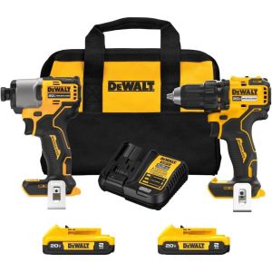 Dewalt 20V MAX Brushless Lithium-Ion 2-Tool Combo Kit (2 Ah)