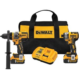 Dewalt 20V Flexvolt Advantage Hammer Drill & Impact Driver, 5.0-Ah