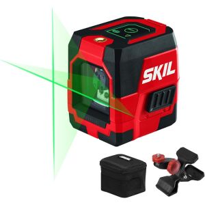 Skil 65' Green Self-leveling Cross Line Laser Level Rechargeable Lithium Battery