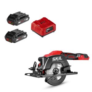 SKIL PWR CORE Brushless 20V 4-1/2 IN. Compact Circular Saw w/2x2amp Bat & Charge