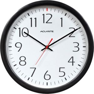 AcuRite Set & Forget Office Wall Clock 14