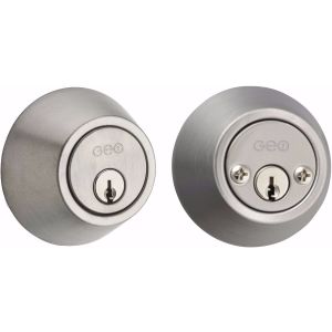 Geo Deadbolt Double Cylinder PB