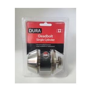 Dura Deadbolt Single Cylinder SS